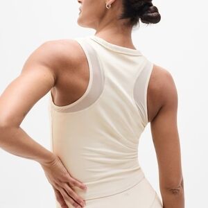 Cream Sleeveless Athletic Top